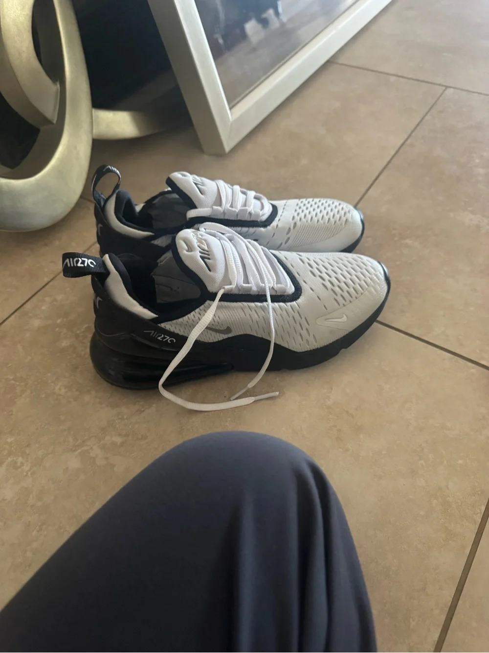 Nike Men’s Sneakers in White and Black